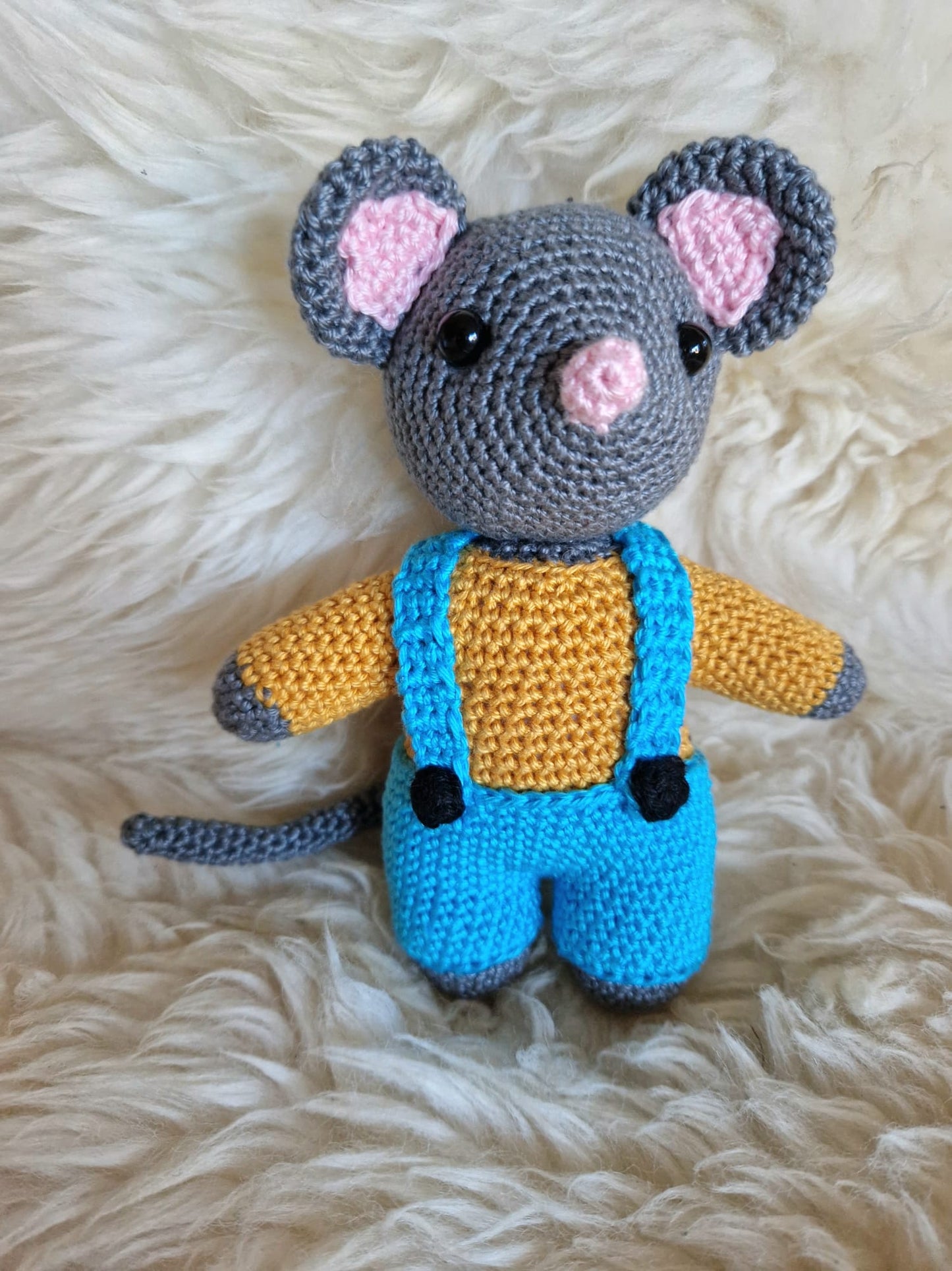 Kuscheltier Maus für Jungs